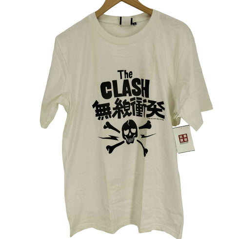 ウォールオブフェイム wall of fame THE CLASH 無線衝突 スカル プリント ロック バンド S/S クルーネック Tシャツ 2006年製 メンズ JPN:XL