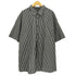 ベーシックエディションズ BASIC EDITIONS ストライプ ボタンダウン ショートスリーブシャツ メンズ 3XL