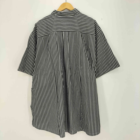 ベーシックエディションズ BASIC EDITIONS ストライプ ボタンダウン ショートスリーブシャツ メンズ 3XL