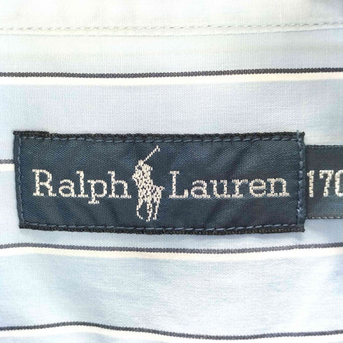 ラルフローレン RALPH LAUREN ポニー刺繍 ストライプ ボタンダウン L/S シャツ レディース 170