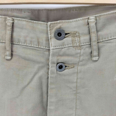 キャピタル KAPITAL 初期 リペアダメージ加工 月桂樹ボタン ワイドチノパンツ 刺し子 メンズ JPN:S
