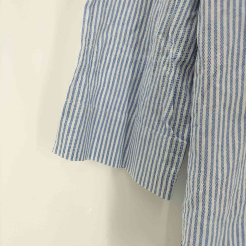 ラルフローレン RALPH LAUREN ポニー刺繍 ストライプパジャマシャツ ルームウェア レディース M