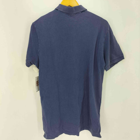 ポロバイラルフローレン Polo by RALPH LAUREN CUSTOM FIT スモールポニー刺繍 S/S ポロシャツ ダメージ加工 メンズ import:L