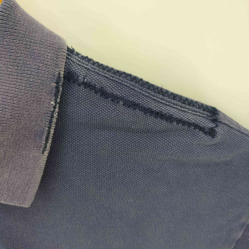 ポロバイラルフローレン Polo by RALPH LAUREN CUSTOM FIT スモールポニー刺繍 S/S ポロシャツ ダメージ加工 メンズ import:L