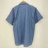 レッドキャップ RED KAP ストライプ 企業パッチ ショートスリーブ ワークシャツ メンズ import:L