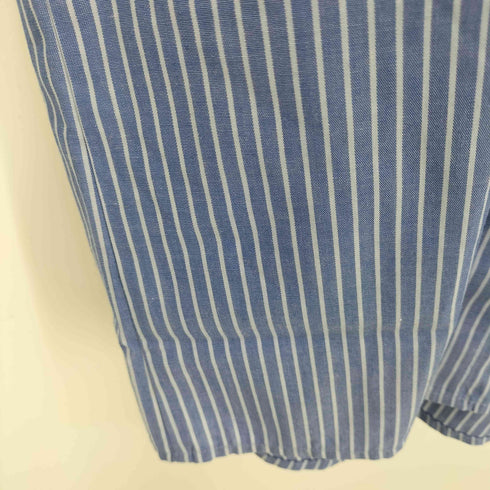 レッドキャップ RED KAP ストライプ 企業パッチ ショートスリーブ ワークシャツ メンズ import:L
