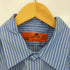 レッドキャップ RED KAP ストライプ 企業パッチ ショートスリーブ ワークシャツ メンズ import:L