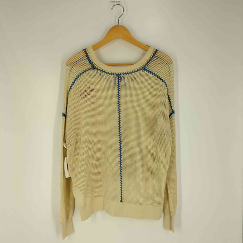 WILDFOX 刺繍 Vネック メッシュニット レディース import:S