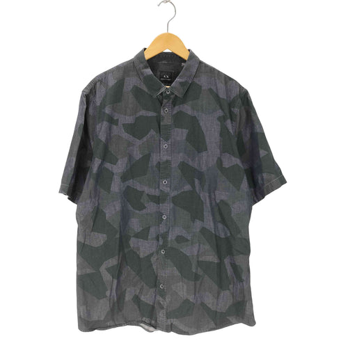 アルマーニエクスチェンジ ARMANI EXCHANGE カモフラ ショートスリーブシャツ メンズ import:XL