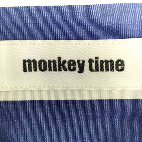 モンキータイム MONKEY TIME STRIPE SNAP L/S SHIRT ストライプ スナップ ロングスリーブシャツ メンズ JPN:XL