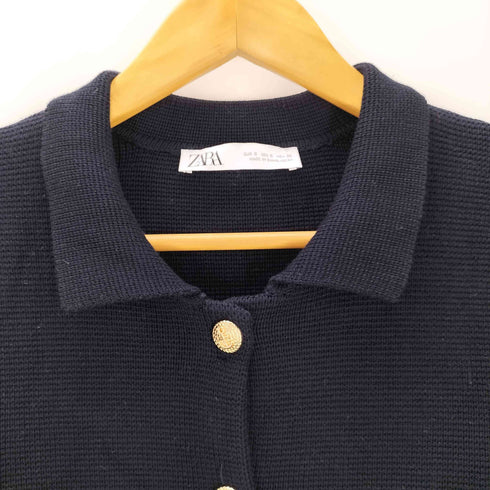 ザラ ZARA プレーンニット カーディガン レディース import:S