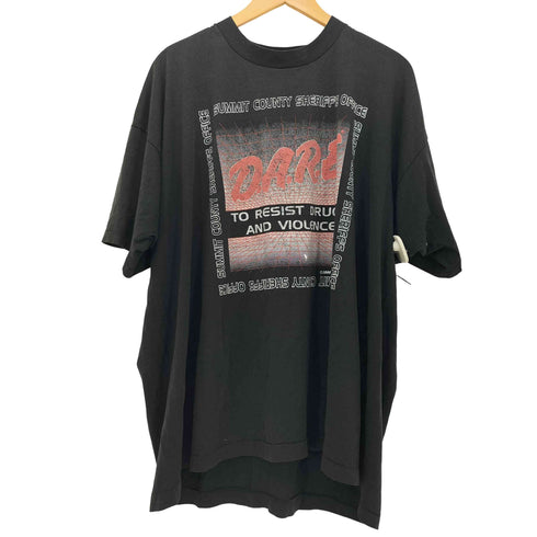 フルーツオブザルーム FRUIT OF THE LOOM 90s USA製 シングルステッチ DARE プリントS/S TEE メンズ XXXL