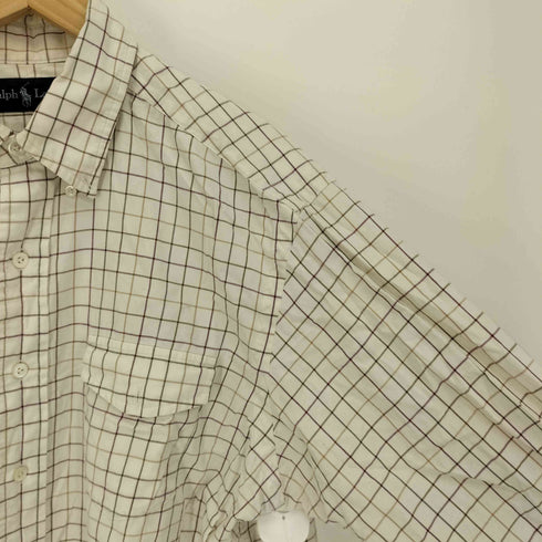 ラルフローレン RALPH LAUREN チェック柄 フラップポケット L/S B.D シャツ メンズ import:L