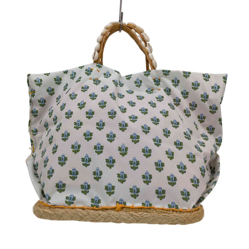 ツモリチサト TSUMORI CHISATO ナイロン 総柄かごバッグ レディース