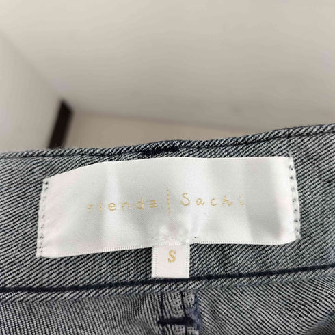 リエンダ rienda ベロアPKTテーパードDENIM PANTS レディース JPN:S