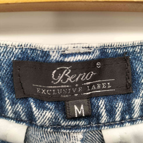 ビーノ Beno ケミカルウォッシュ タックワイドデニム メンズ M