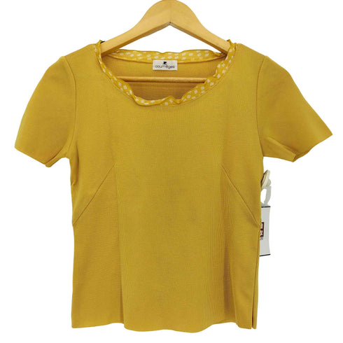 クレージュ courreges フリル クルーネックTシャツ レディース 9R