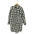 エムエムシックスメゾンマルジェラ MM6 Maison Margiela 22SS OVERSIZED DISTORTED CHESS PRINT LONG SHIRT レディース import:M