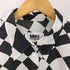 エムエムシックスメゾンマルジェラ MM6 Maison Margiela 22SS OVERSIZED DISTORTED CHESS PRINT LONG SHIRT レディース import:M