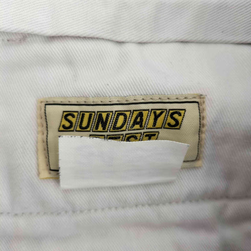 サンデイズベスト SUNDAYS BEST ワイドチノパンツ メンズ 34