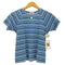 クレージュ courreges ラメ ボーダー クルーネックTシャツ レディース 9R