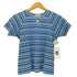 クレージュ courreges ラメ ボーダー クルーネックTシャツ レディース 9R