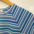 クレージュ courreges ラメ ボーダー クルーネックTシャツ レディース 9R