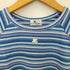 クレージュ courreges ラメ ボーダー クルーネックTシャツ レディース 9R