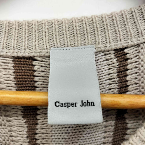 キャスパージョン CASPER JOHN Vintage Jacquard Knit ビンテージジャガードニット 3Dニット メンズ