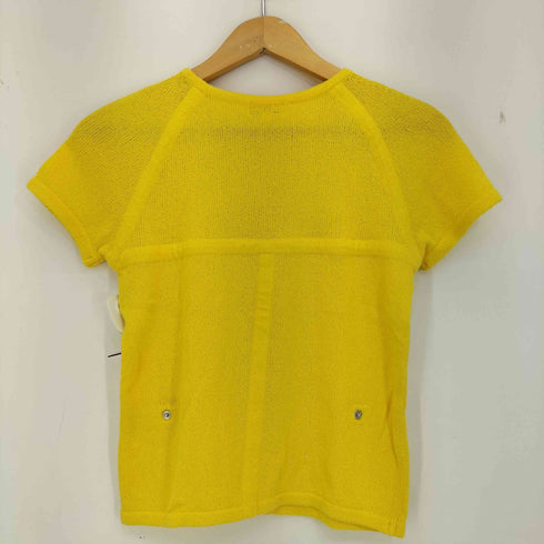 クレージュ courreges コットンナイロン ベルトデザイン クルーネックTシャツ レディース JPN:38