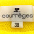 クレージュ courreges コットンナイロン ベルトデザイン クルーネックTシャツ レディース JPN:38