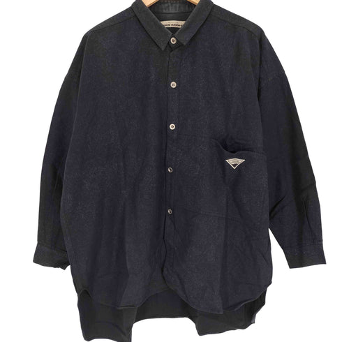 ジュンココシノ JUNKO KOSHINO コットン 変形ポケット 幾何学柄 L/S シャツ レディース
