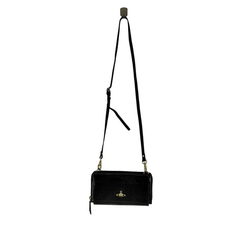 ヴィヴィアンウエストウッド Vivienne Westwood OVAL ORB オーブモノグラムショルダー付きウォレット レディース