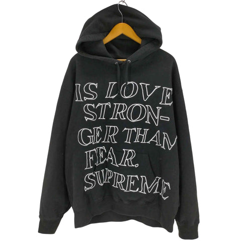 シュプリーム Supreme Stronger Than Fear Hooded メンズ JPN:XL