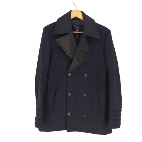 トミーヒルフィガー TOMMY HILFIGER イタリア製 素材切替 ウールピーコート メンズ EUR:48