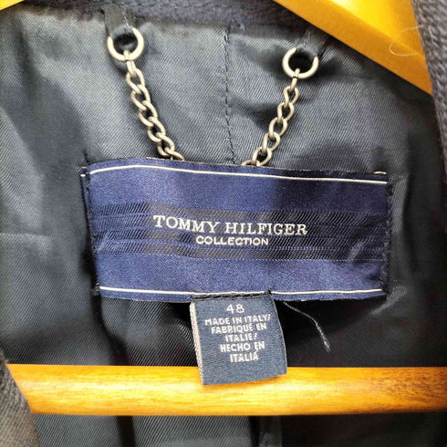 トミーヒルフィガー TOMMY HILFIGER イタリア製 素材切替 ウールピーコート メンズ EUR:48