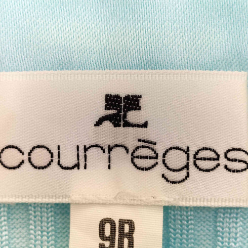 クレージュ courreges 袖リボン スクエアネック リブニット レディース 9R