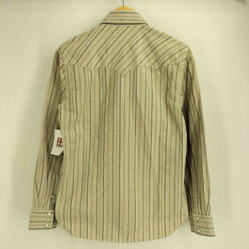 ANNUAL RING Vintage コットン100 ストライプ ウエスタンシャツ メンズ import:S