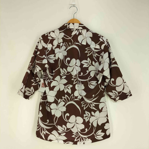 Paradise Hawaii 70s ホノルル製 花柄 オープンカラー アロハシャツ メンズ