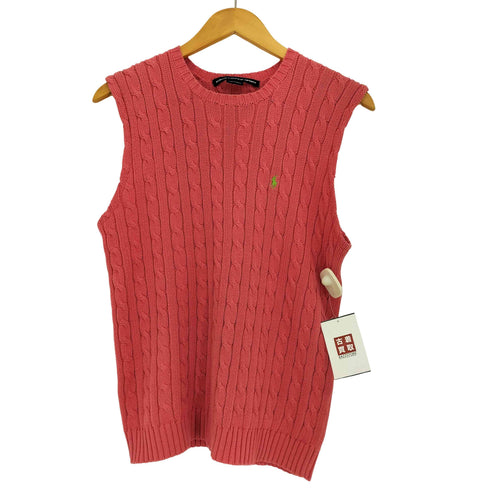 ラルフローレンスポーツ RALPH LAUREN SPORT ポニー刺繍 コットンニット ベスト レディース import:M