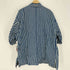 キャスパージョン CASPER JOHN ストライプ柄 襟フック 切替 ビックポケット スタンドネック S/S シャツ メンズ import:L