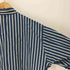 キャスパージョン CASPER JOHN ストライプ柄 襟フック 切替 ビックポケット スタンドネック S/S シャツ メンズ import:L