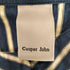 キャスパージョン CASPER JOHN ストライプ柄 襟フック 切替 ビックポケット スタンドネック S/S シャツ メンズ import:L