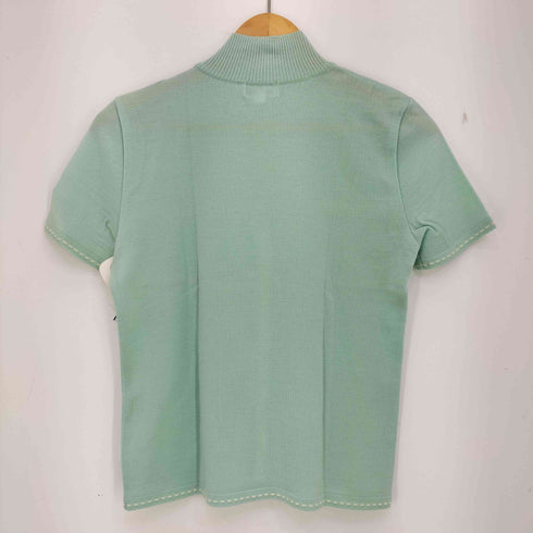 クレージュ courreges ウール ハイネック 半袖ニット レディース JPN:38