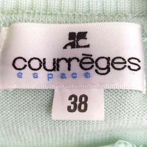 クレージュ courreges ウール ハイネック 半袖ニット レディース JPN:38