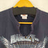 ハーレーダビッドソン HARLEY-DAVIDSON 両面プリントヘンリーネックTシャツ レディース import:M