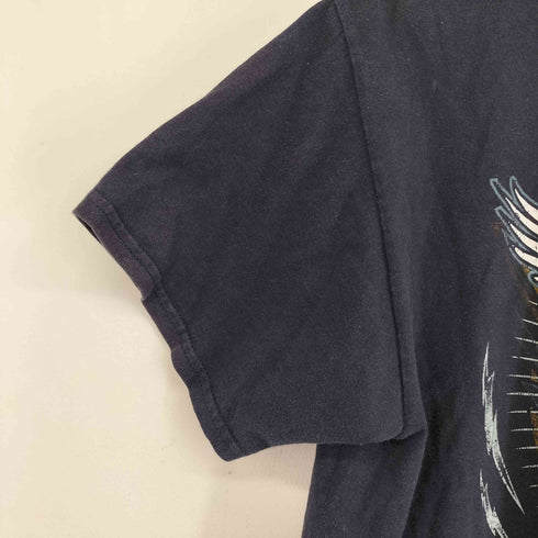 ハーレーダビッドソン HARLEY-DAVIDSON 両面プリントヘンリーネックTシャツ レディース import:M