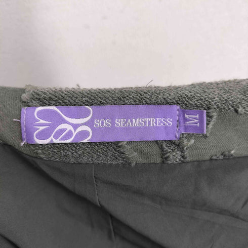 SOS SEAMSTRESS ダメージ加工 レースドッキング マーメイドスカート Y2K レディース FREE