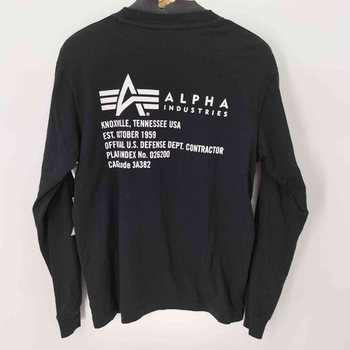 アルファインダストリーズ ALPHA INDUSTRIES CAGE CODE ロングスリーブTシャツ メンズ JPN:M