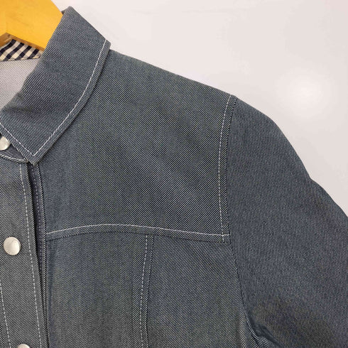 クレージュ courreges スナップボタン コットンツイル シャツジャケット レディース 9AR